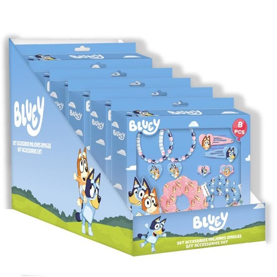 Set De Belleza Accesorios 8 Piezas Bluey Cerdá 20.0 x 18.0 x 2.5 cm.