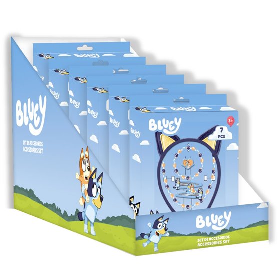 Set De Belleza Accesorios 7 Piezas Bluey Cerdá 18.0 x 25.0 x 2.5 cm.