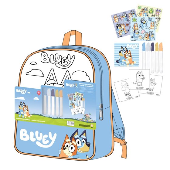 Diy Set Mochila Bluey Cerdá 30.0 x 38.0 x 14.0 cm.