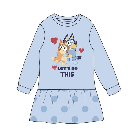 Vestido French Terry Bluey Cerdá 3 Años-6 Años: 4,4,3,1