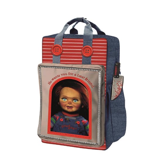 Mochila Casual Moda Polipiel Chucky Cerdá 27.0 x 35.0 x 18.0 cm.