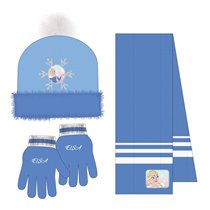 Conjunto 3 Piezas Bufanda Frozen Cerdá 20.0 x 2.0 x 52.0 cm.