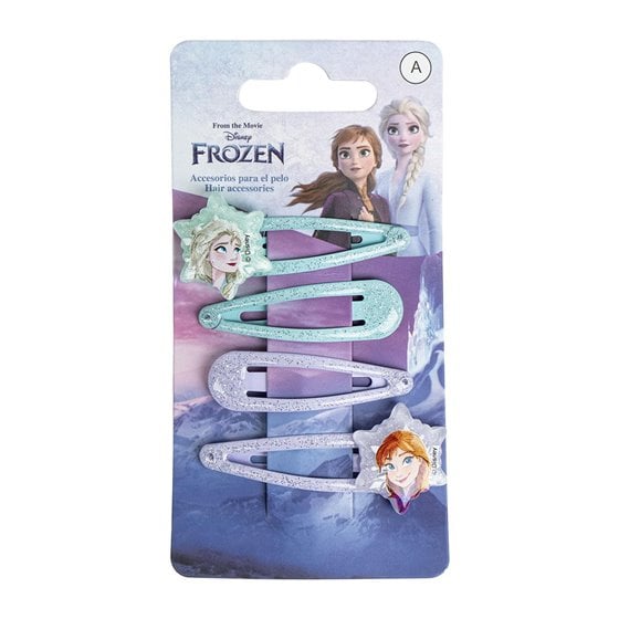 Accesorios Pelo Clips 4 Piezas Frozen Cerdá 6.5 x 12.5 x 0.1 cm.