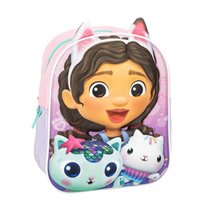 Mochila Infantil 3D Aplicaciones Gabby´S Dollhouse Cerdá 22.0 x 27.0 x 10.0 cm.