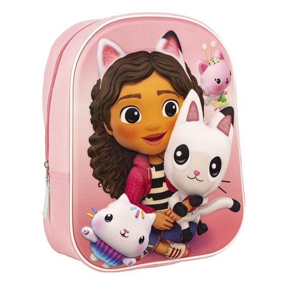 Mochila Infantil 3D Gabby´S Dollhouse Cerdá 25.0 x 31.0 x 10.0 cm.