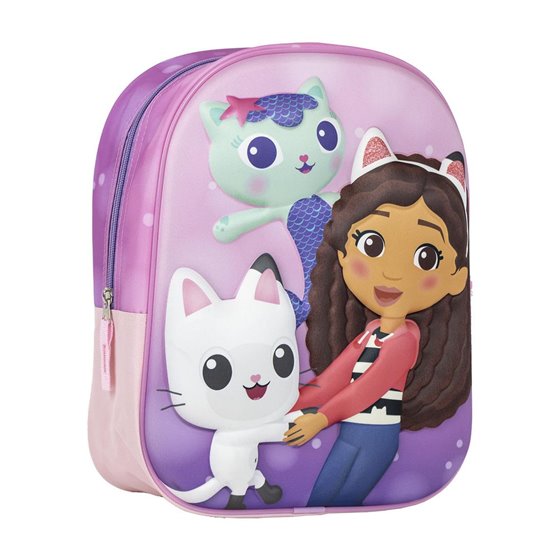Mochila Infantil 3D Gabby´S Dollhouse Cerdá 25.0 x 31.0 x 10.0 cm.