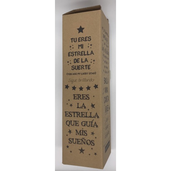 Botella Decorativa Con Luz Led ROYMART "Feliz Navidad"