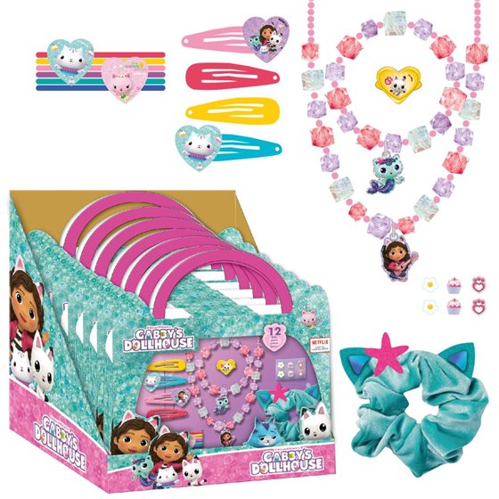 Set De Belleza Accesorios Display Gabby´S Dollhouse Cerdá 28.0 x 21.6 x 3.8 cm.