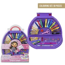Set Papelería Coloreable 50 Piezas Gabby´S Dollhouse Cerdá 41.0 x 58.0 x 3.0 cm.