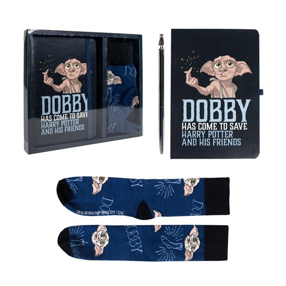 Set De Papelería Calcetín Harry Potter Dobby Cerdá 25.5 x 22.0 x 2.5 cm.