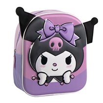 Mochila Infantil 3D Aplicaciones Hello Kitty Kuromi Cerdá 22.0 x 27.0 x 10.0 cm.