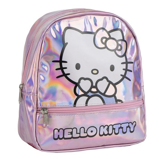 Mochila Casual Iridiscente Hello Kitty Cerdá 23.0 x 20.0 x 8.0 cm.
