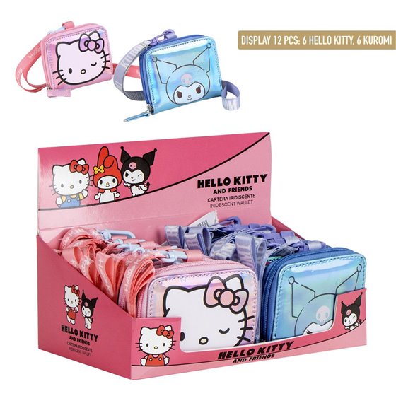 Monedero Iridiscente Hello Kitty Kuromi Cerdá T.Unica: 6,6