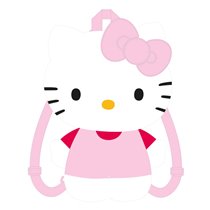 Mochila Casual Moda Pelo Hello Kitty Cerdá  cm.