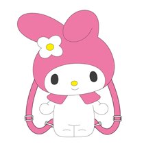 Mochila Infantil Personaje Peluche Hello Kitty Kuromi Cerdá  cm.