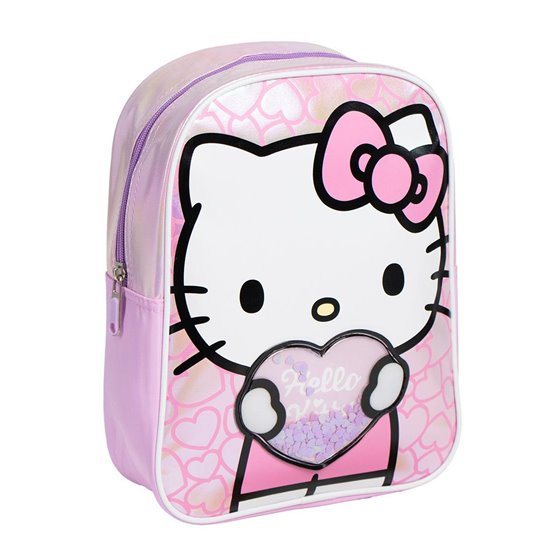Mochila Infantil Personaje Aplicaciones Hello Kitty Cerdá 25.0 x 9.0 x 31.0 cm.