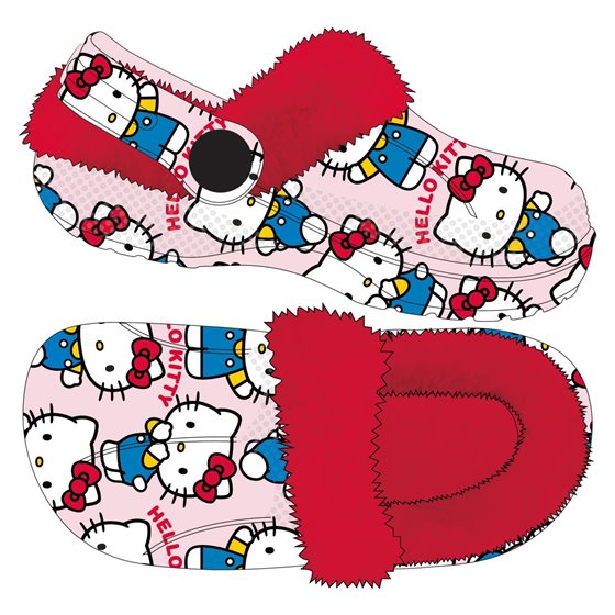 Zapatillas De Casa Zueco Borreguillo Hello Kitty Cerdá T26/27-T32/33: 3,3,3,3