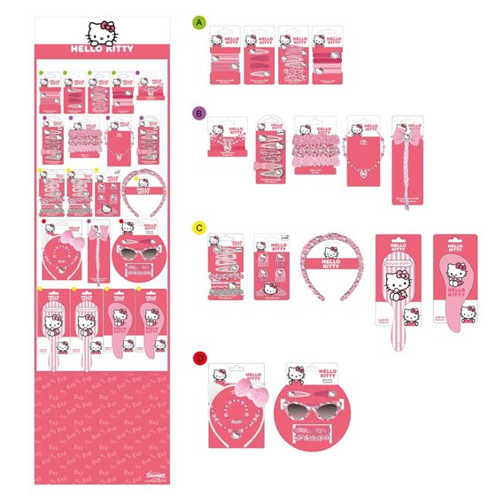 Accesorios Pelo Display Hello Kitty Cerdá 42.7 x 143.2 x 33.4 cm.