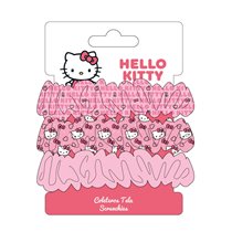 Accesorios Pelo Coletero De Tela 3 Piezas Hello Kitty Cerdá 8.9 x 13.5 x 3.0 cm.