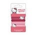 Accesorios Pelo Coletero 4 Piezas Hello Kitty Cerdá 6.5 x 12.5 x 2.0 cm.