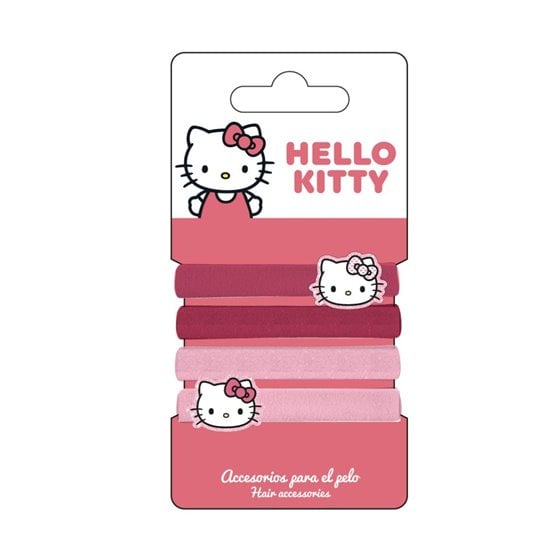 Accesorios Pelo Coletero 4 Piezas Hello Kitty Cerdá 6.5 x 12.5 x 2.0 cm.