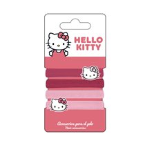 Accesorios Pelo Coletero 4 Piezas Hello Kitty Cerdá 6.5 x 12.5 x 2.0 cm.