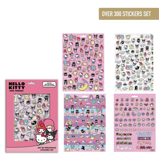 Pack Pegatinas Hello Kitty Cerdá 18.0 x 25.0 x 0.1 cm.