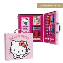 Set Papelería Coloreable Maletín Hello Kitty Cerdá 31.0 x 28.0 x 4.0 cm.