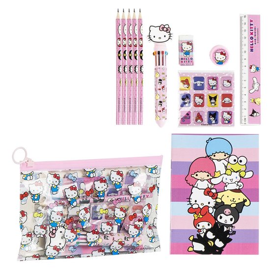 Set Papelería Escolar Eva Hello Kitty Cerdá 22.0 x 14.0 x 0.5 cm.