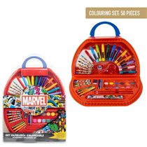 Set Papelería Coloreable 50 Piezas Marvel Cerdá 41.0 x 58.0 x 3.0 cm.