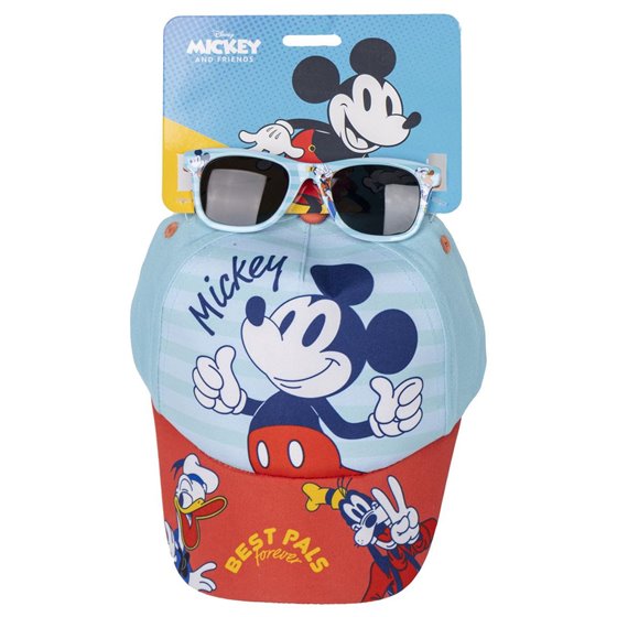 Gorra Set Gafas De Sol Mickey Cerdá T51C:51 cm.