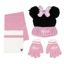 Conjunto 3 Piezas Bufanda Minnie Cerdá 20.0 x 2.0 x 52.0 cm.