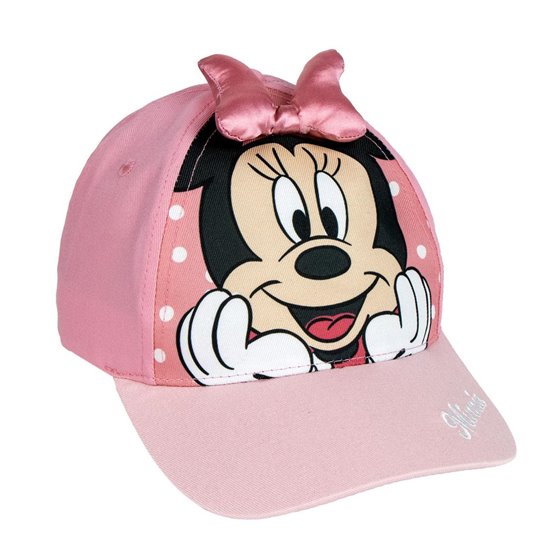Gorra Visera Curva Aplicaciones Minnie Cerdá T53C:53 cm.