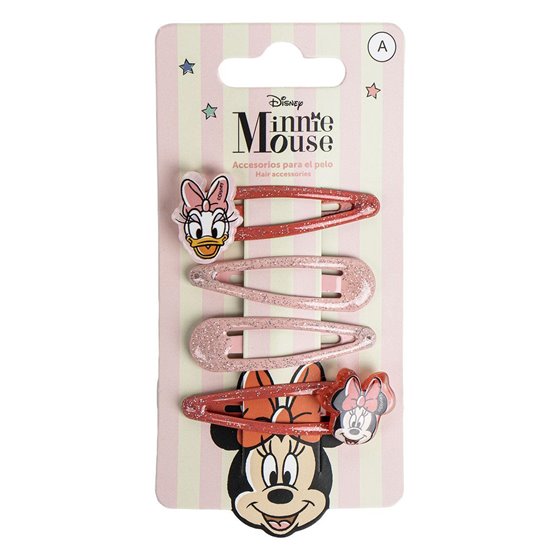 Accesorios Pelo Clips 4 Piezas Minnie Cerdá 6.5 x 12.5 x 0.1 cm.