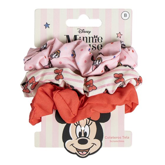 Accesorios Pelo Coletero De Tela 3 Piezas Minnie Cerdá 8.9 x 13.5 x 0.1 cm.