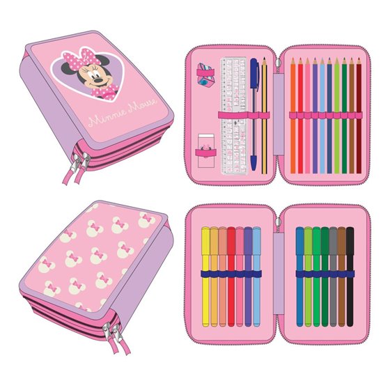 Plumier Con Accesorios Minnie Cerdá 12.5 x 19.5 x 4.5 cm.