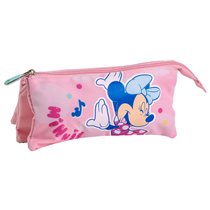 Estuche Portatodo 3 Compartimentos Minnie Cerdá 12.0 x 3.0 x 22.5 cm.