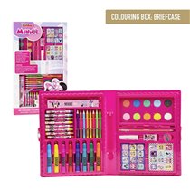 Set Papelería Coloreable Caja Minnie Cerdá 26.5 x 45.0 x 3.0 cm.