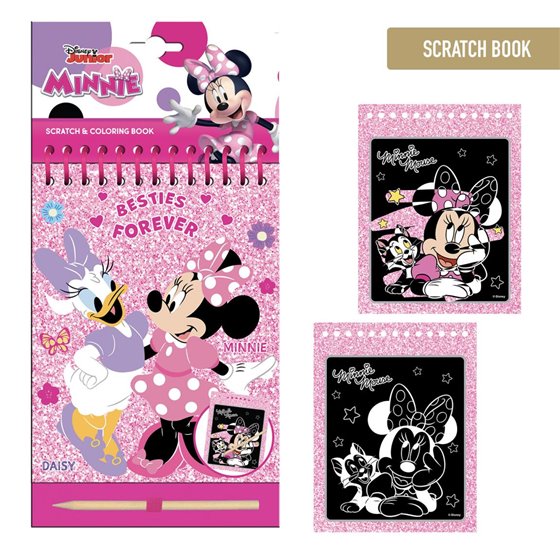 Set De Papelería Scratch Book Minnie Cerdá 14.0 x 20.5 x 1.0 cm.