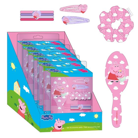 Set De Belleza Accesorios Display Peppa Pig Cerdá 14.0 x 21.0 x 4.0 cm.
