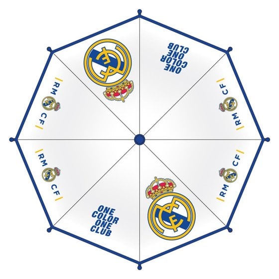 Paraguas Manual Poe Burbuja Real Madrid Cerdá T45C:45 cm.