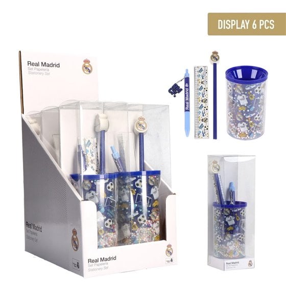 Set De Papelería Portalápices Real Madrid Cerdá Tu:T.Unica