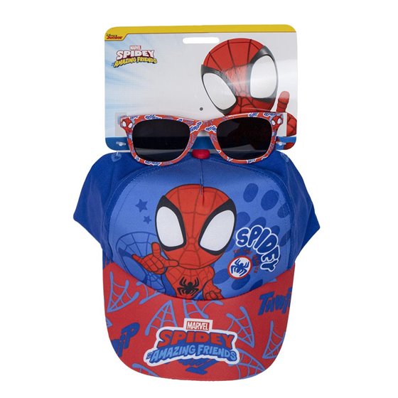 Gorra Set Gafas De Sol Spidey Cerdá T51C:51 cm.