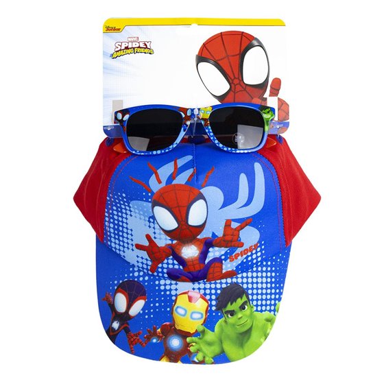 Gorra Set Gafas De Sol Spidey Cerdá T51C:51 cm.