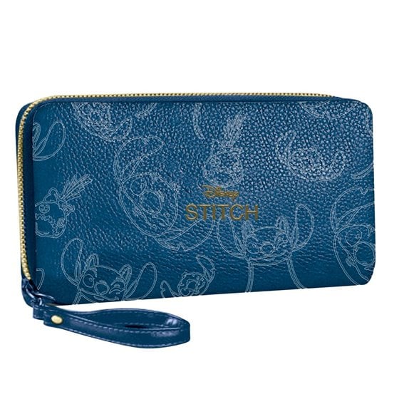 Cartera Polipiel Stitch Cerdá 19.0 x 10.0 x 2.5 cm.