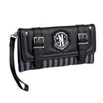 Cartera Polipiel Wednesday Cerdá 19.0 x 9.5 x 1.5 cm.