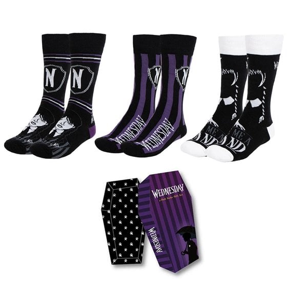 Pack Calcetines 3 Piezas Wednesday Cerdá T3643:Tu 36-43