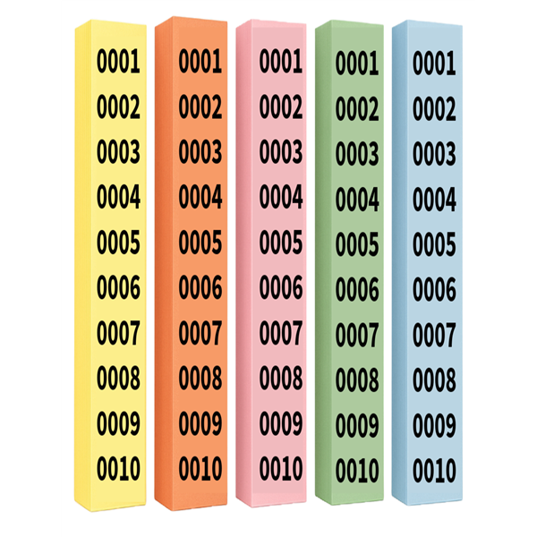 Tiras Rifa LOAN Números 1 al 5.000