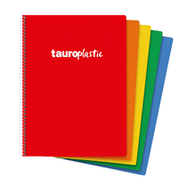 Bloc TAUROPLASTIC Folio 80H 90 g. Tapa Plástico Modelo Pauta 46º