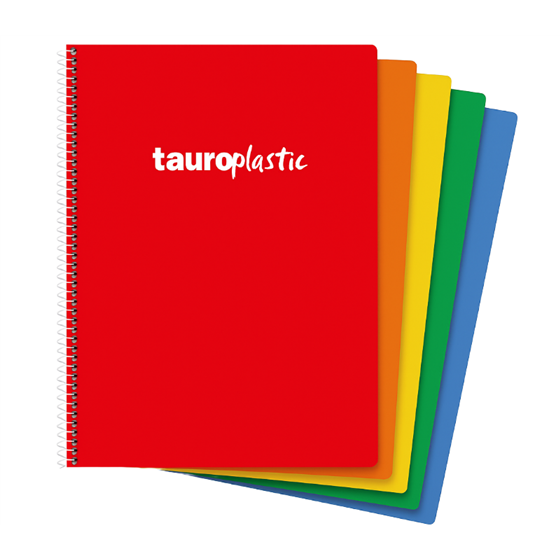 Bloc TAUROPLASTIC Folio 80H 90 g. Tapa Plástico Modelo Liso